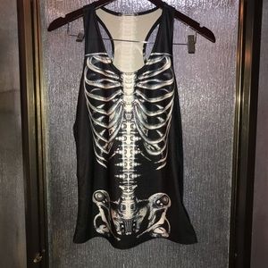 Skeleton Tank Top Shirt Size 4